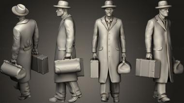 Figurines of people staff passengers02 3d model